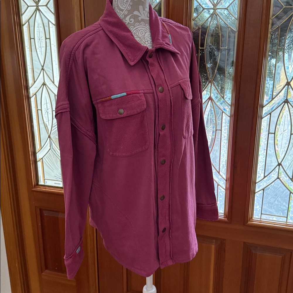 SUNDANCE WARM SHIRT JACKET WESTERN EMBROIDERED LIKE NEW SIZE MEDIUM